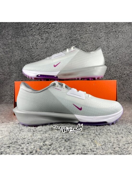 Nike Air Zoom Infinity Tour 2 Golf Spikes Sz 11 Men White Grey Purple FD0217-102 main image 8